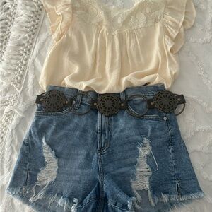 Boho Lace detailed blouse